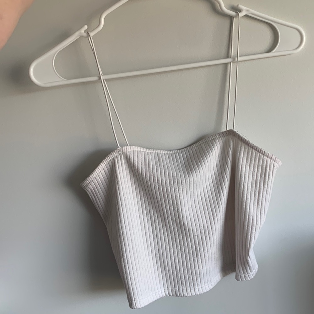 Medium Forever 21 arrived White Spaghetti Strap Tank Top
